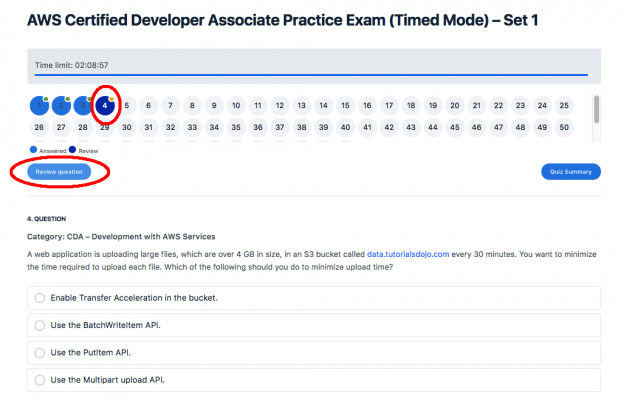 FAQ - Timed Mode - Tutorials Dojo