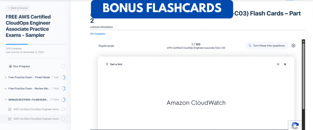 FREE AWS Certified CloudOps Engineer Associate Practice Exams – Sampler ...
