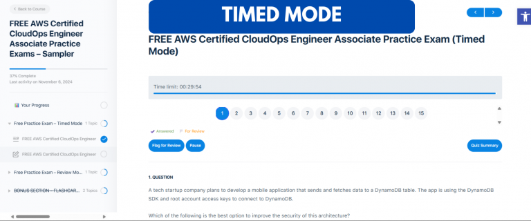 FREE AWS Certified CloudOps Engineer Associate Practice Exams – Sampler ...