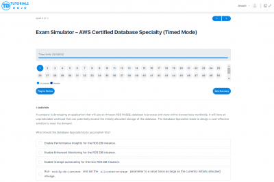 AWS-Certified-Database-Specialty Examengine