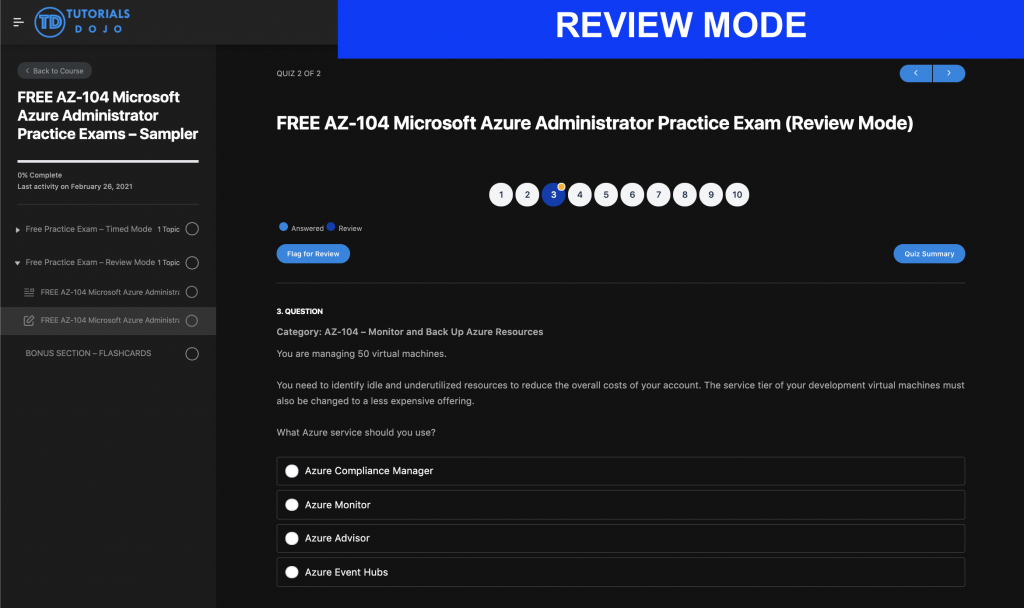 FREE AZ-104 Microsoft Azure Administrator Practice Exams - Sampler ...