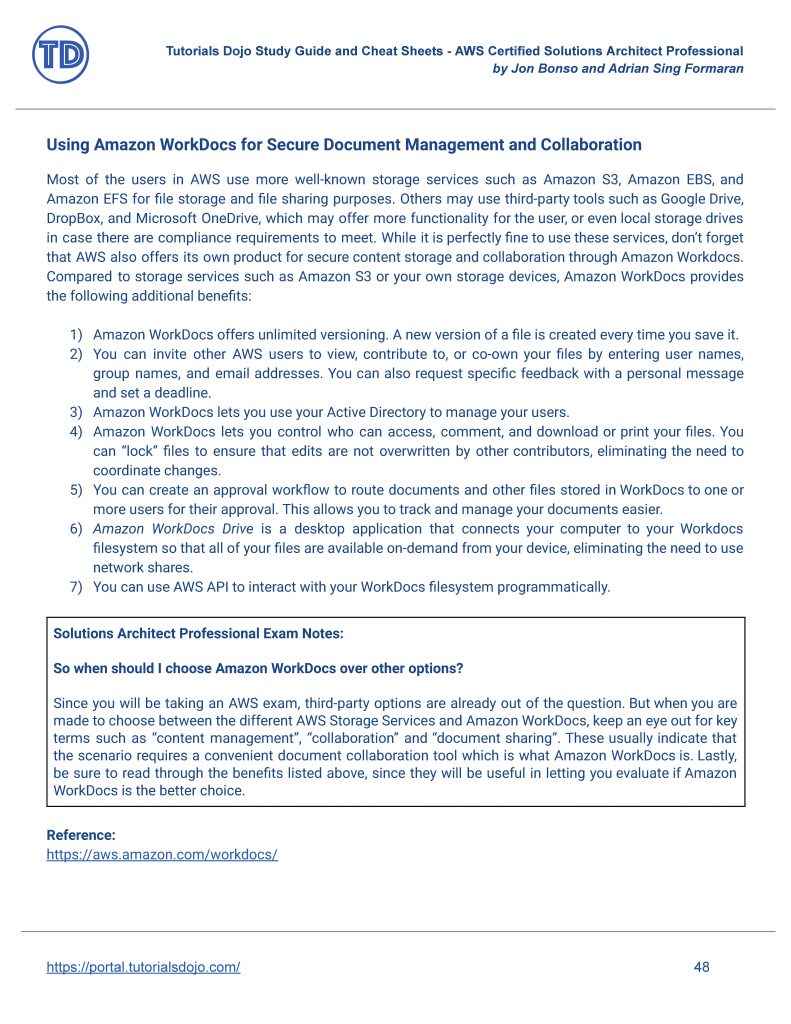 Tutorials Dojo Study Guide EBook - AWS Certified Solutions Architect ...