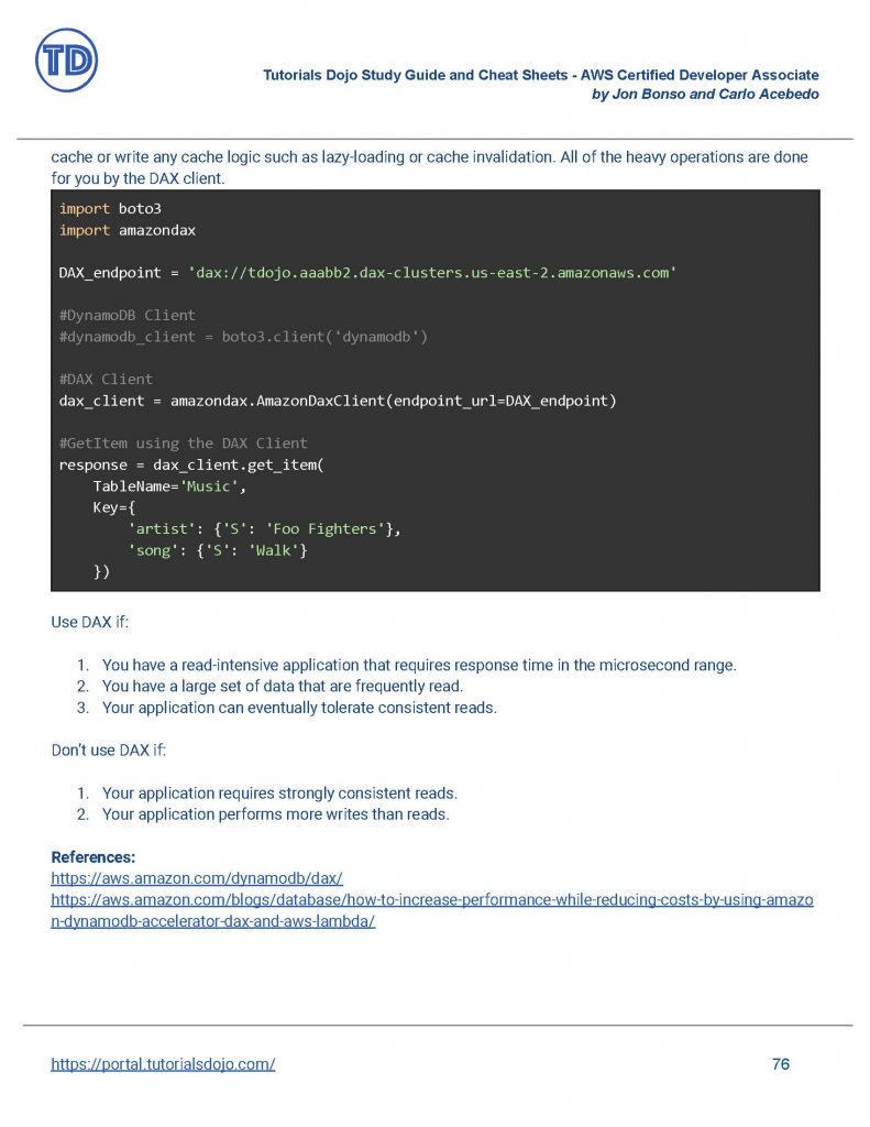 Study Guide eBook - AWS Certified Developer Associate DVA-C02