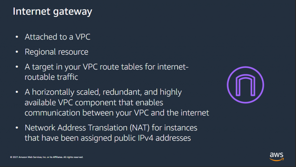 Understanding AWS Networking Gateways Tutorials Dojo