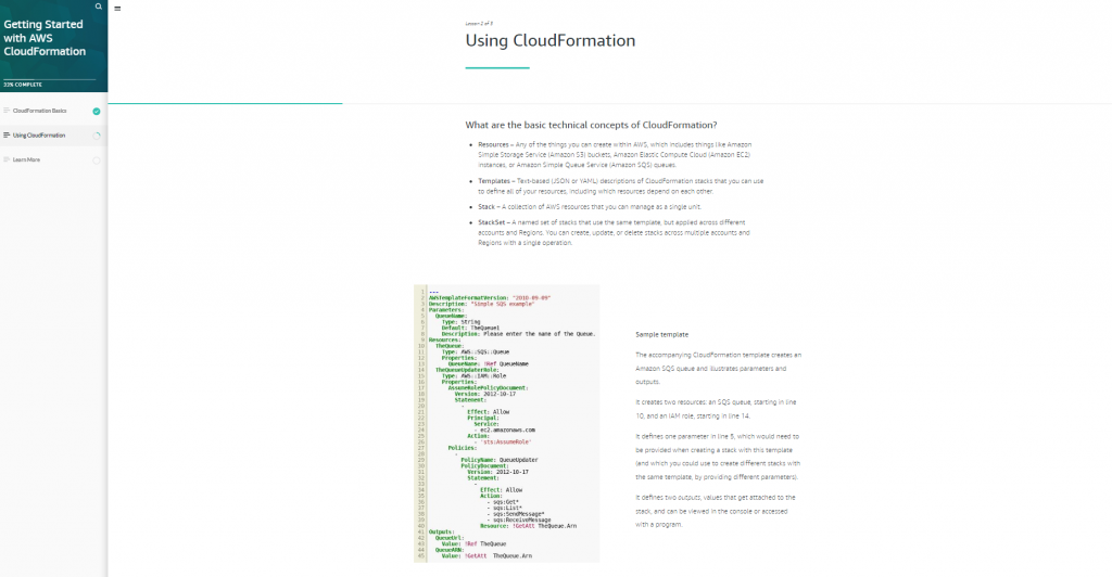 Getting Started With Aws Cloudformation Tutorials Dojo