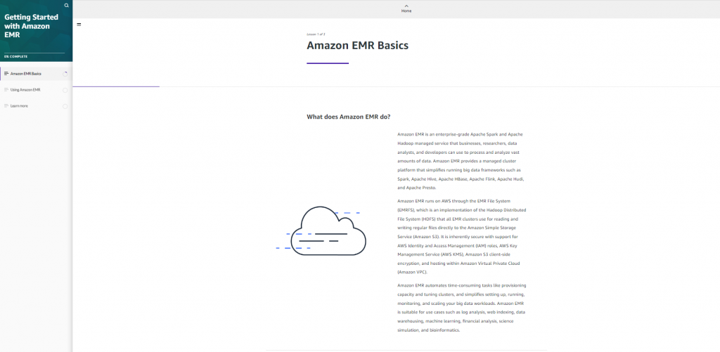 Getting Started with Amazon EMR Tutorials Dojo