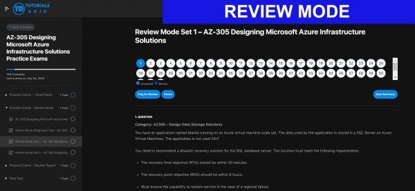 AZ-305 Designing Microsoft Azure Infrastructure Solutions Practice Exams