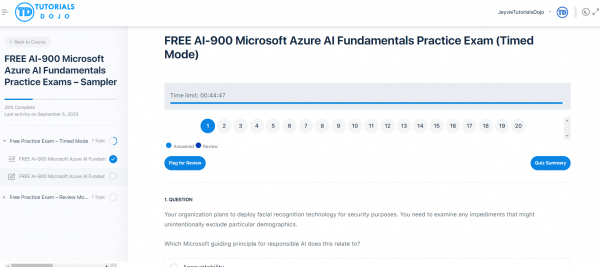 FREE AI-900 Microsoft Azure AI Fundamentals Practice Exams – Sampler