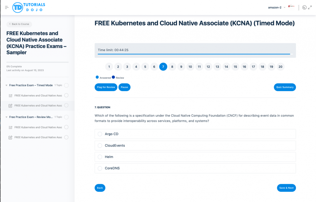 Free KCNA Practice Exam - Kubernetes and Cloud Native Associate