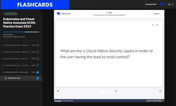 tutorialsdojo kcna examtopics cloud native security layers