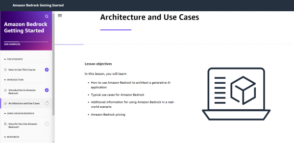 Amazon Bedrock Getting Started -Architect and Use Cases