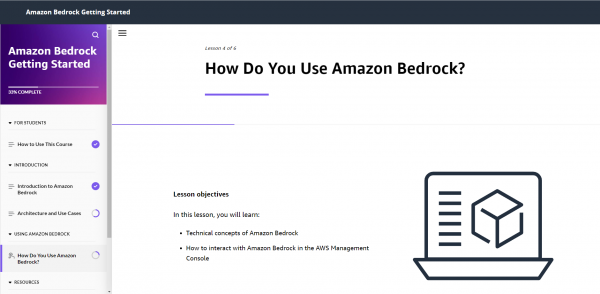 Amazon Bedrock Getting Started - How to use