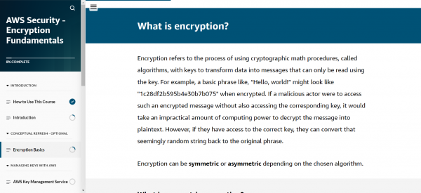AWS Security – Encryption Fundamentals - Encryption