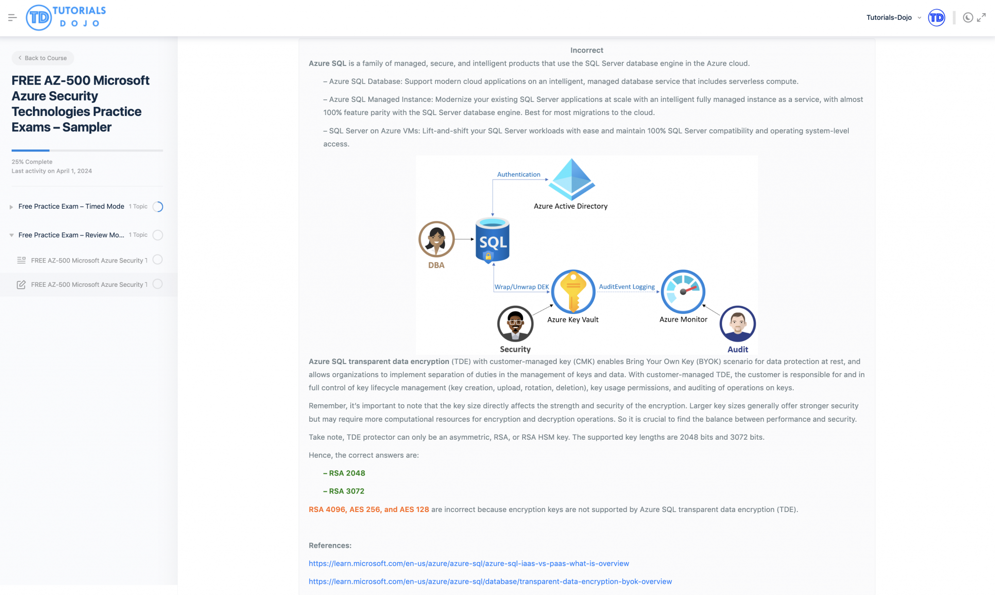 Free AZ-500 Azure Security Technologies Practice Exams Sampler