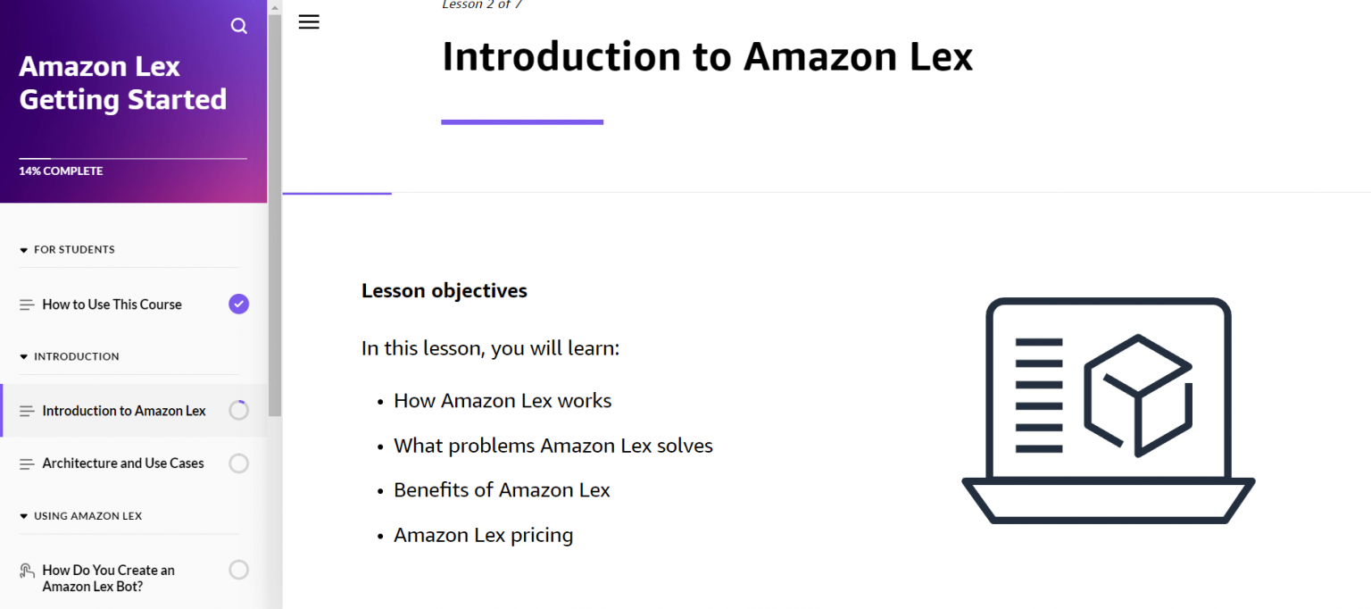 Amazon Lex Getting Started - Tutorials Dojo