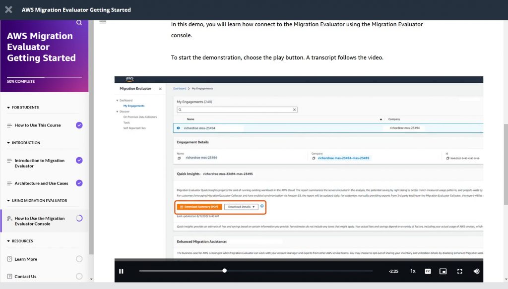 AWS Migration Evaluator Getting Started - Tutorials Dojo