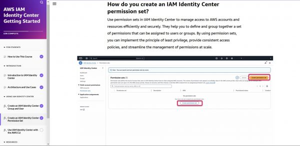 AWS Identity and Access Management Identity Center Getting Started - Permission set demonstration