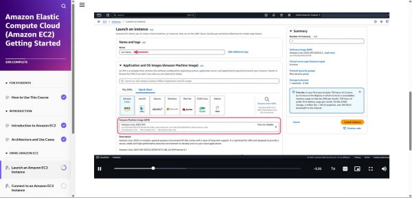 Amazon EC2 Getting Started - Launching EC2 instance demonstration