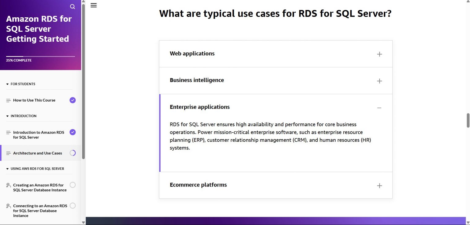 Sql Server On Amazon Rds Amazon RDS for SQL Server Getting Started - Tutorials Dojo