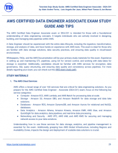 Study Guide eBook - AWS Certified Data Engineer Associate DEA-C01