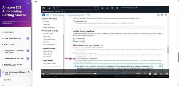 Amazon EC2 Auto Scaling Getting Started - Health checks demonstration