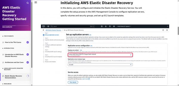 AWS Elastic Disaster Recovery Getting Started - Demonstration