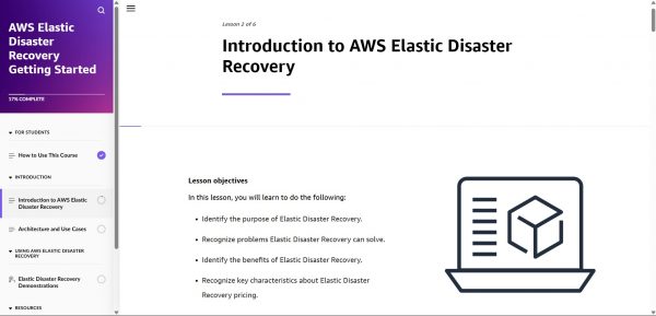 AWS Elastic Disaster Recovery Getting Started - Introduction