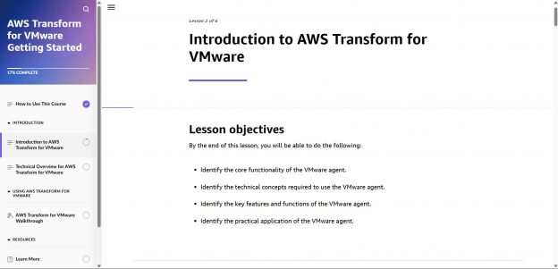 AWS Transform for VMWare Getting Started - Tutorials Dojo