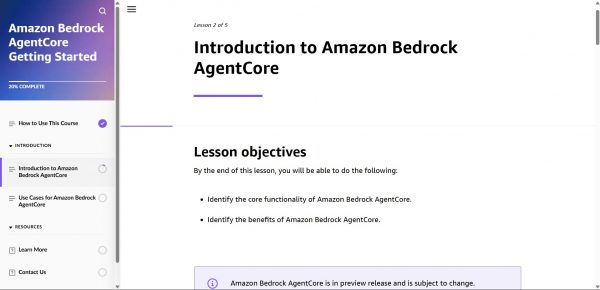 Amazon Bedrock AgentCore Getting Started - Tutorials Dojo