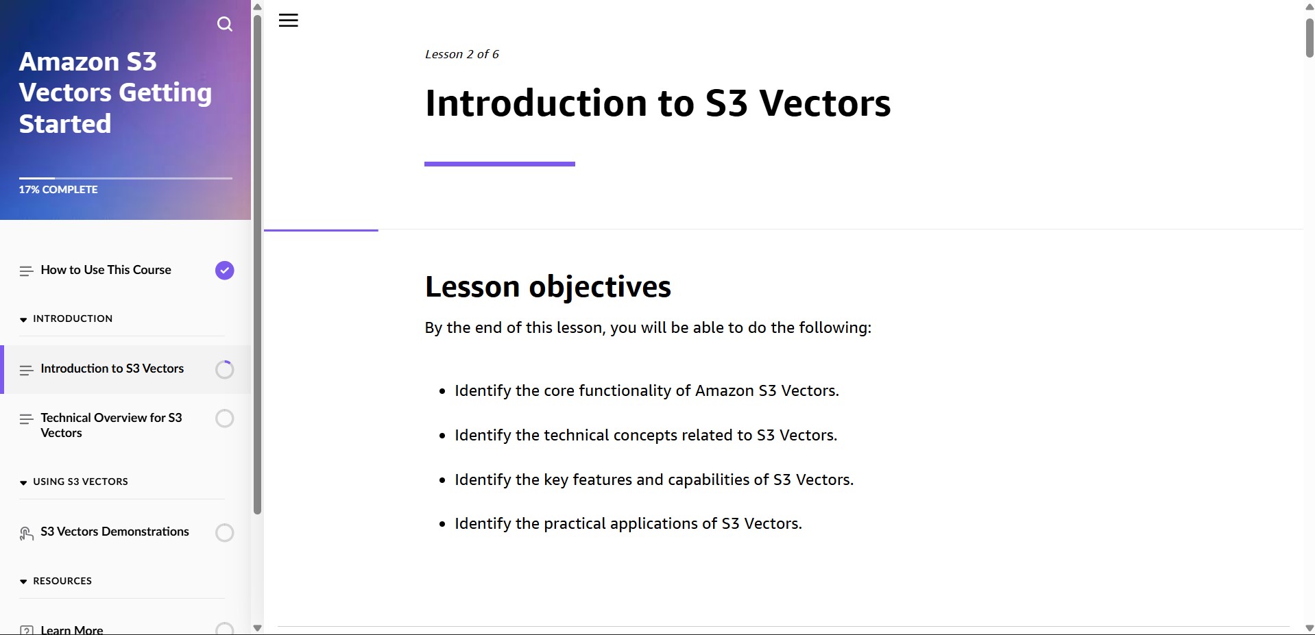 Amazon S3 Vectors Getting Started - Introduction