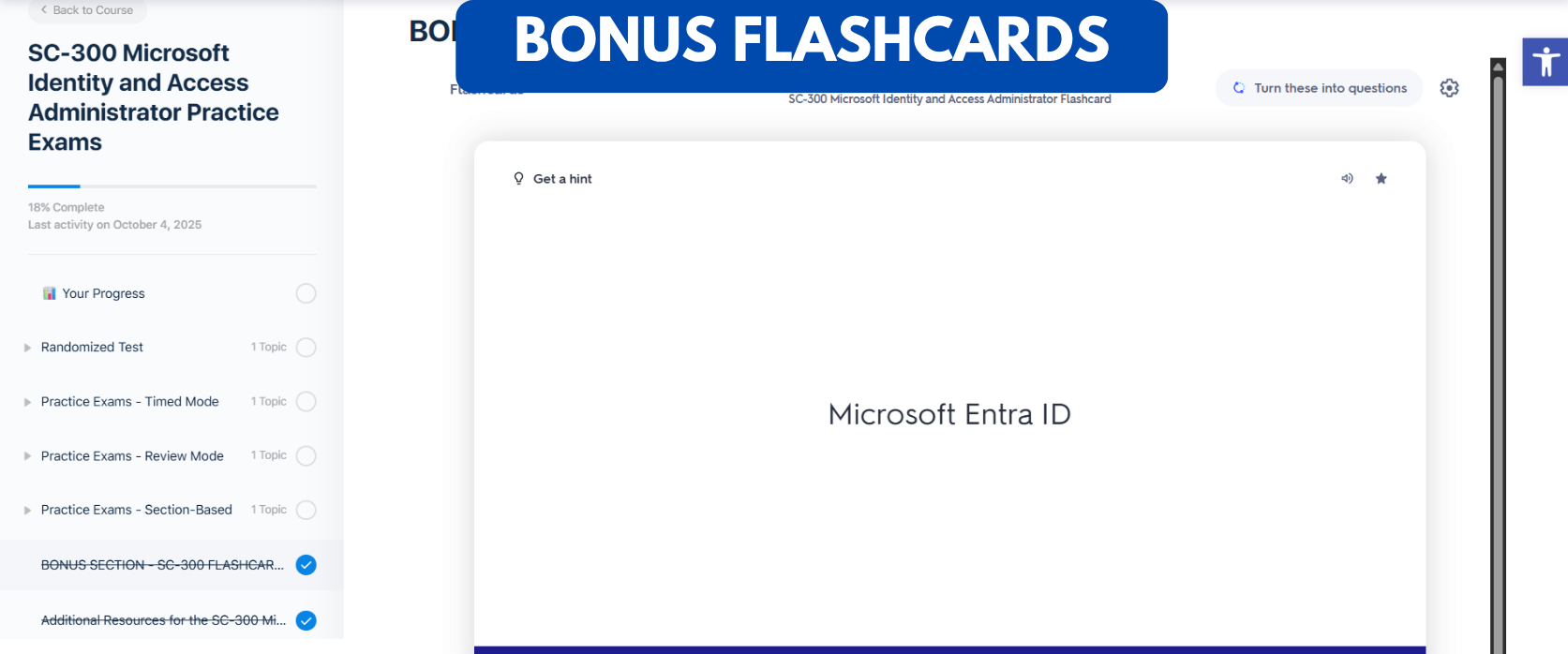 TD SC-300 Microsoft Identity and Access Administrator Practice Exam - Bonus Flash Cards TD SC-300 Microsoft Identity and Access Administrator Practice Exam - Bonus Flash Cards