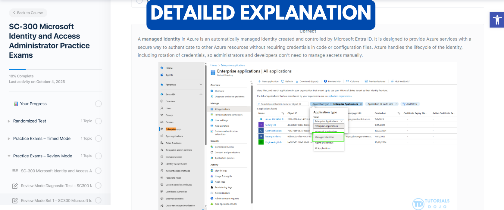 TD SC-300 Microsoft Identity and Access Administrator Practice Exam - Detailed Explanation TD SC-300 Microsoft Identity and Access Administrator Practice Exam - Detailed Explanation