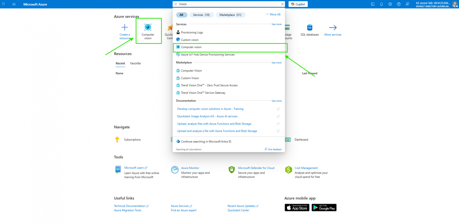 Guided Lab: How to Create an Azure AI Vision - Tutorials Dojo