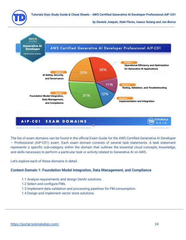 Study Guide eBook - AWS Certified Generative AI Developer Professional ...