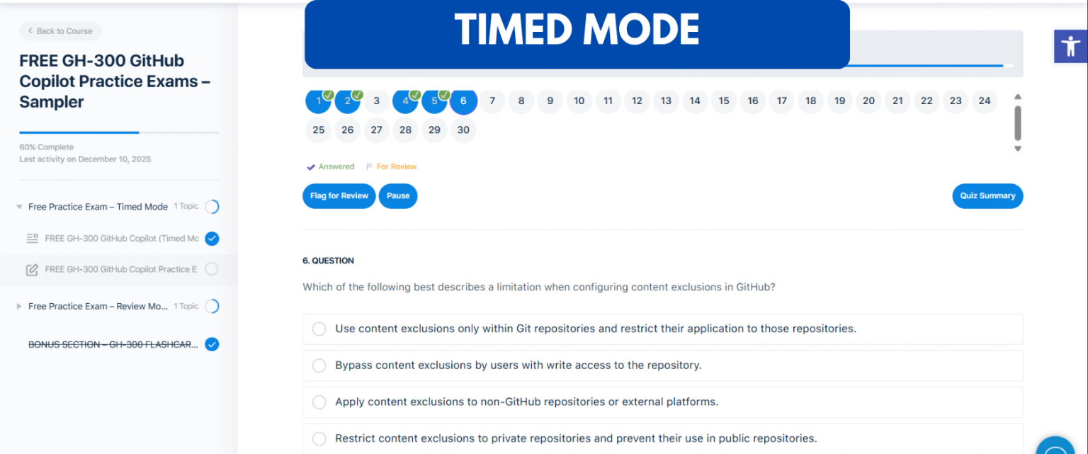FREE GH-300 GitHub Copilot Practice Exams – Sampler - Tutorials Dojo