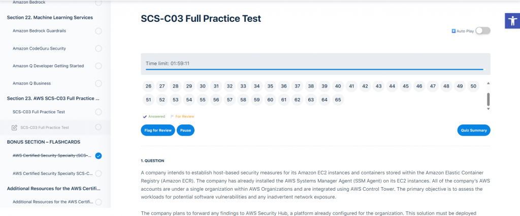 AWS Certified Security Specialty SCS-C03 Video Course 2026 - Tutorials Dojo