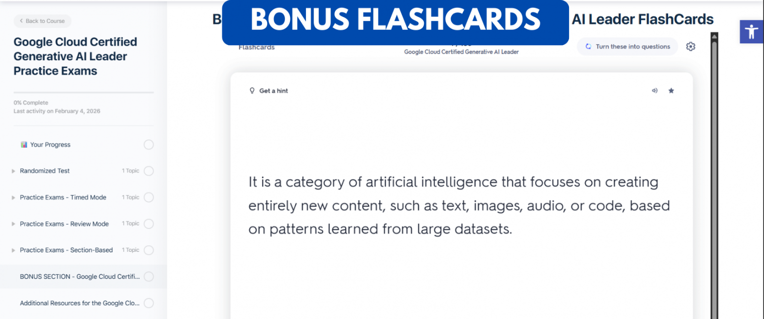 Google Cloud Certified Generative AI Leader Practice Exams - Tutorials Dojo