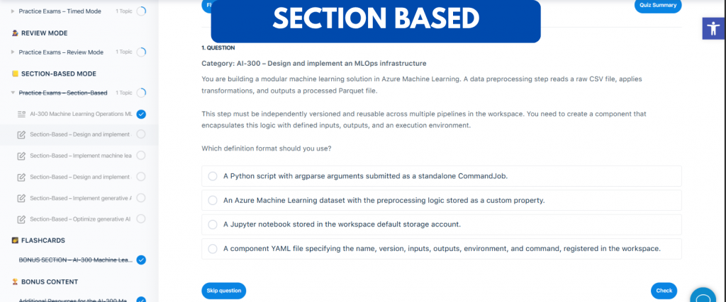AI-300 Machine Learning Operations MLOps Engineer Associate Practice Exams