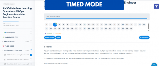 AI-300 Machine Learning Operations MLOps Engineer Associate Practice Exams